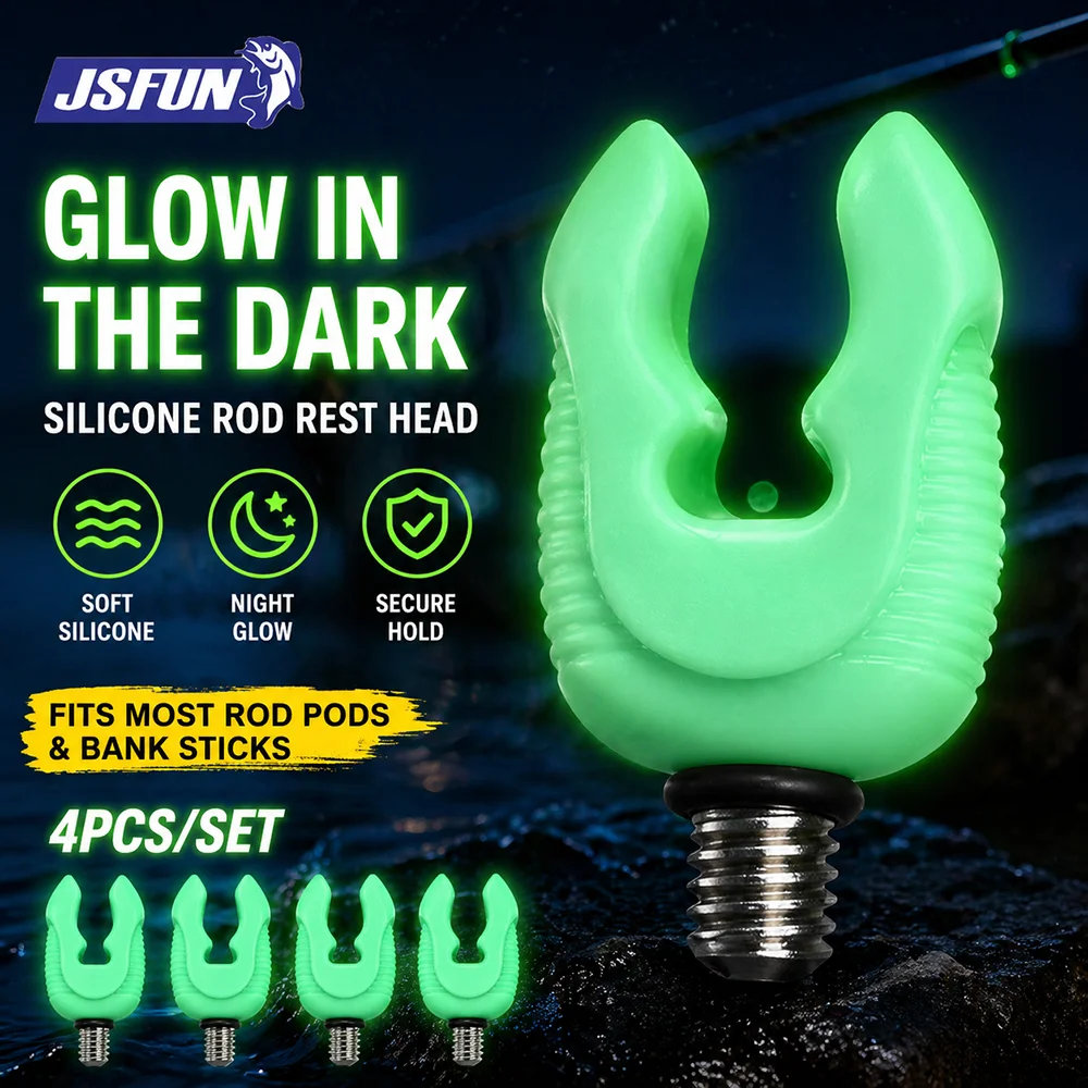 Soporte de caña JSFUN con funda protectora de silicona roscada - imagen 3