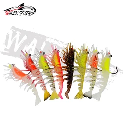 WALK FISH Señuelo vinilo camarón con cebo luminoso para lubina