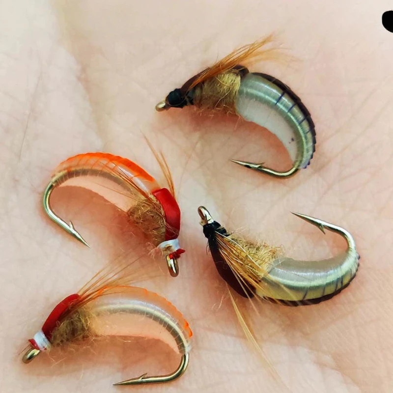 Anzuelos de imitación micro plateados