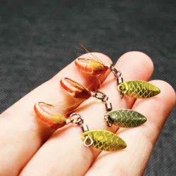 Spinner trucha tipo lentejuelas Scud ninfa realista para mosca