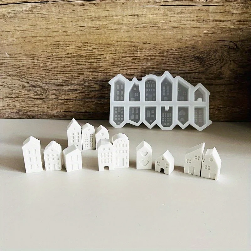 Molde de silicona 3D con cavidades estilo nórdico para velas - imagen 5