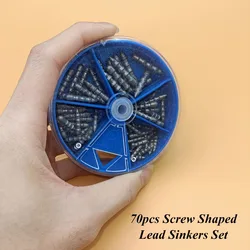 Plomos Split Shot con clip para pesca en agua dulce y roca