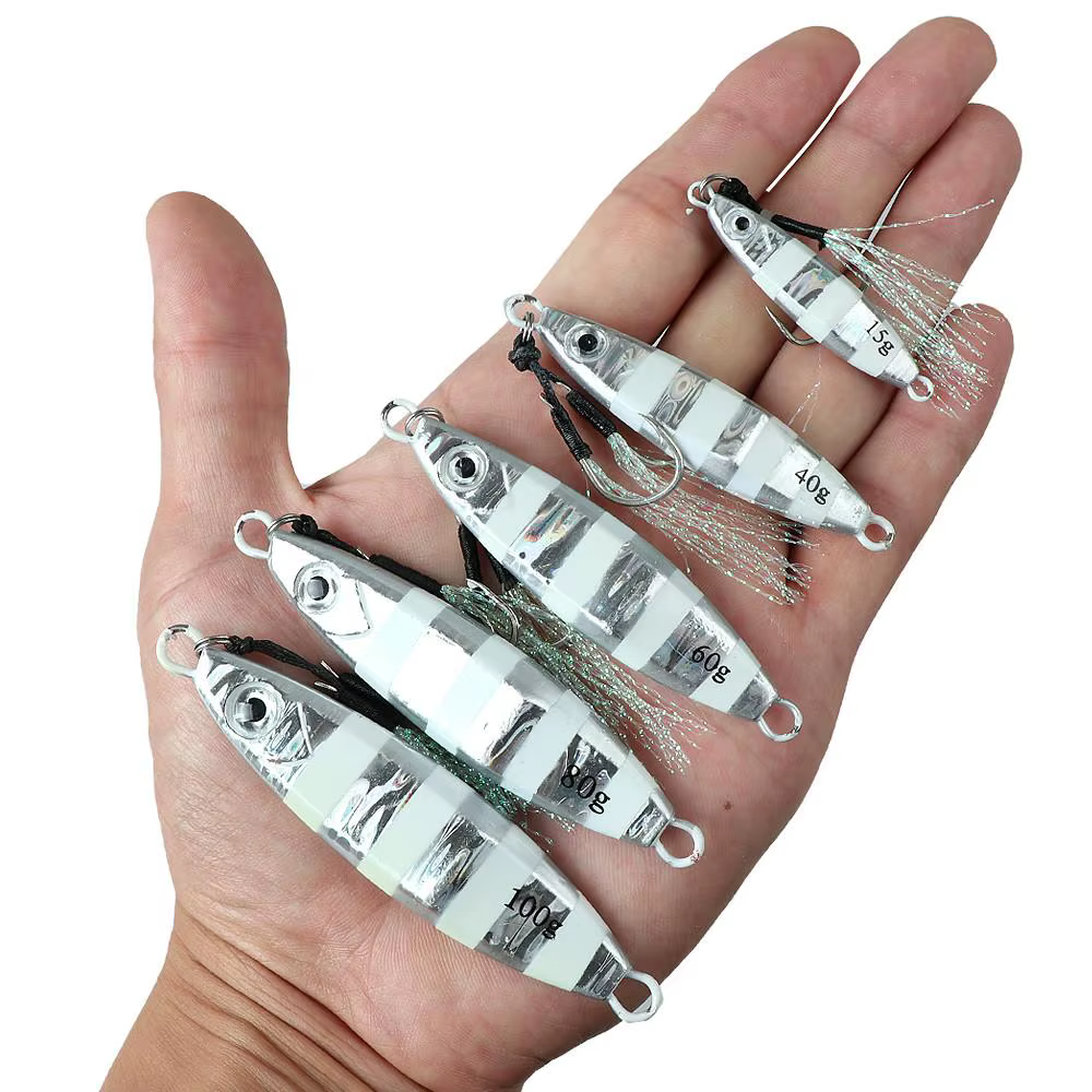 Señuelo Slow Jig para Pesca en Profundidad – Doble Anzuelo - imagen 3