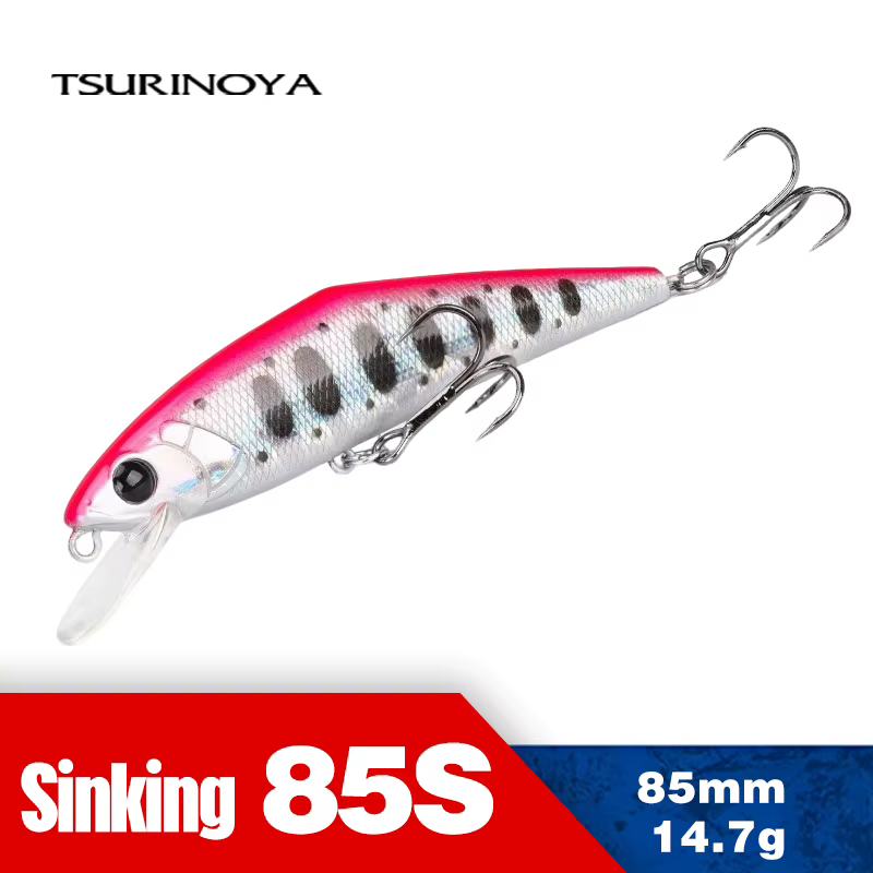 Señuelo Sinking Minnow Tsurinoya 85S – Perca y Lubina - imagen 2
