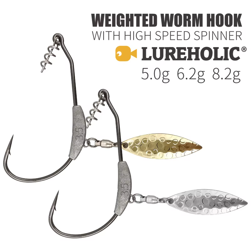Lureholic Jig Head con peso de plomo para vinilo
