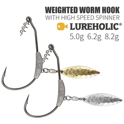 Lureholic Jig Head con peso de plomo para vinilo