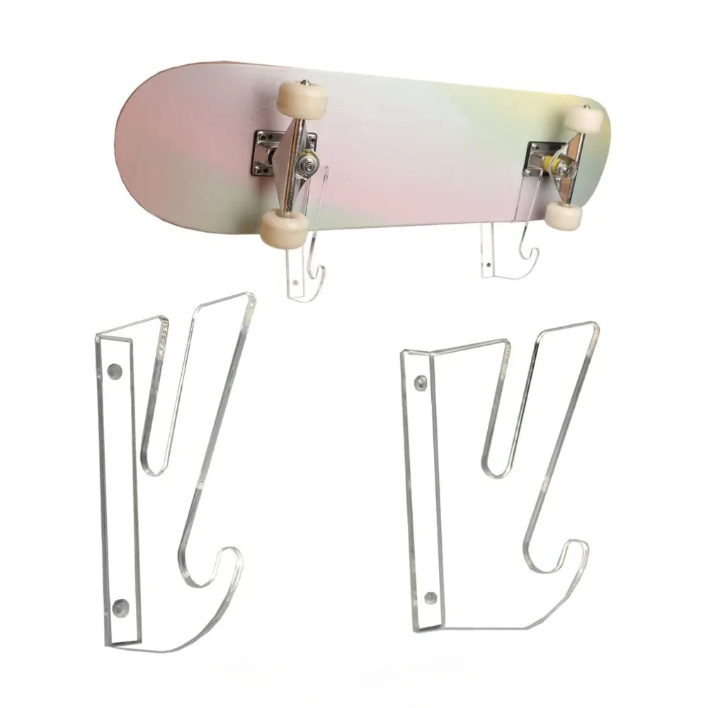 Soportes patinete acrílico doble capa con estante transparente - imagen 4