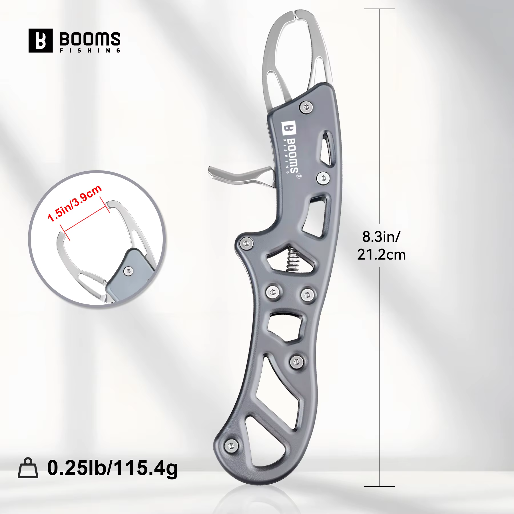 Pinza Booms Fishing G17 de aluminio para pesca en agua salada - imagen 3