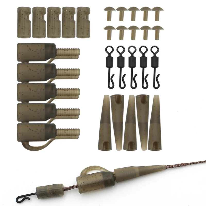 Kit Accesorios Carpa con Clip Correa Gomas y Alimentador Método