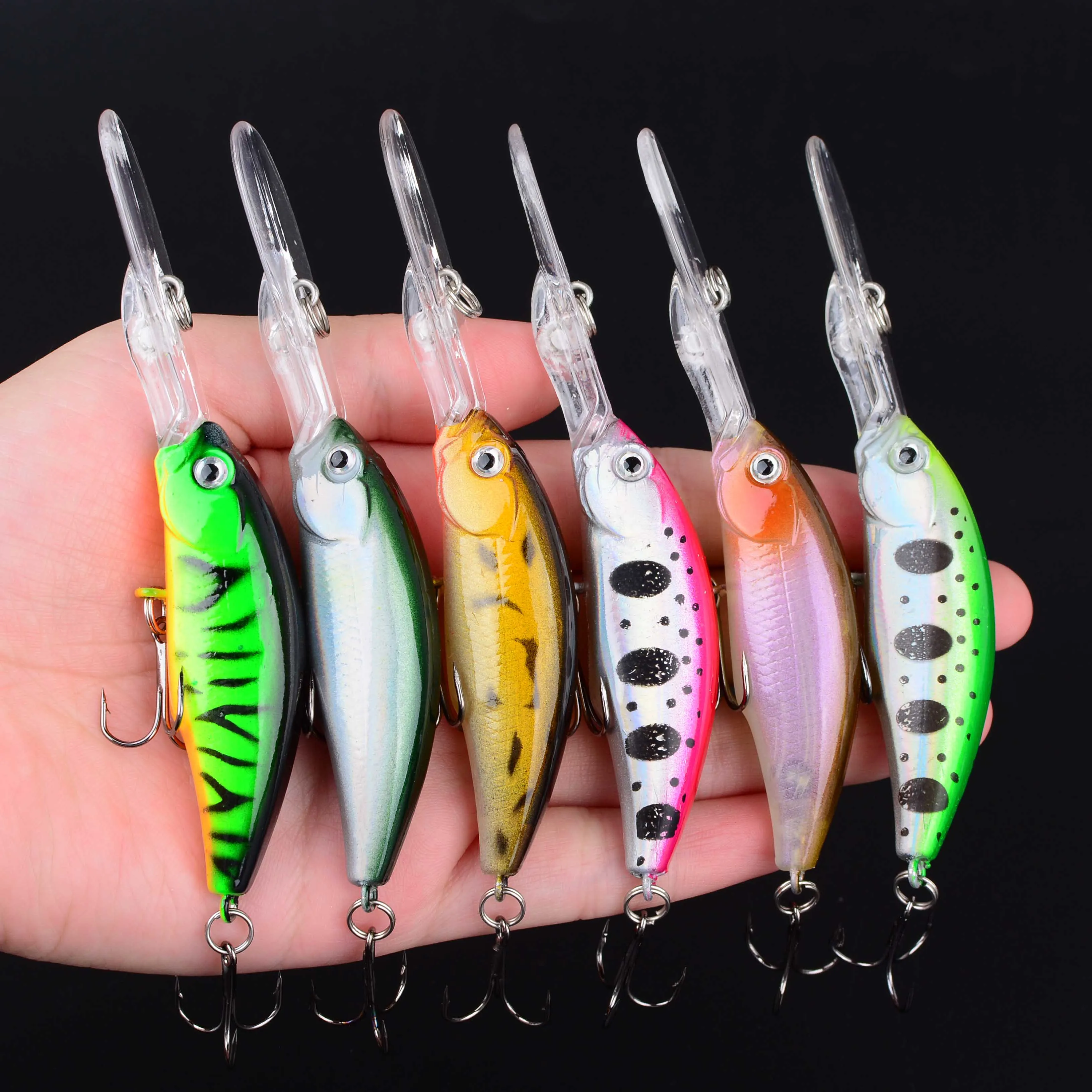 Long Lip Minnow señuelo duro para trucha y lubina - imagen 3