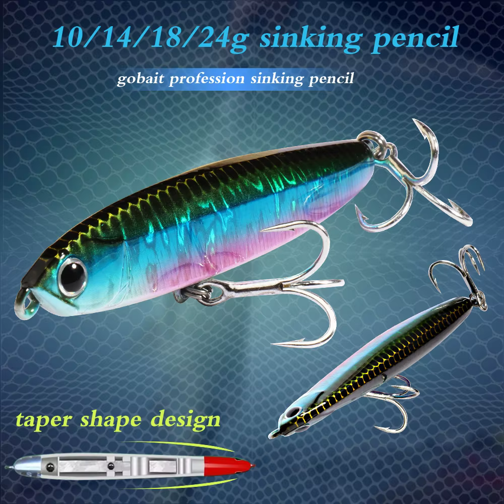 Señuelo lápiz hundente VIB con bola de acero – Jerkbait tiro largo - imagen 3