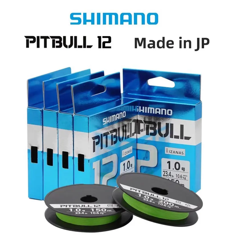 Shimano Pitbull Trenzado 12 hebras PE – Baja elongación para señuelos