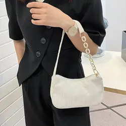 Bolso bandolera retro vintage de pana con cremallera suave