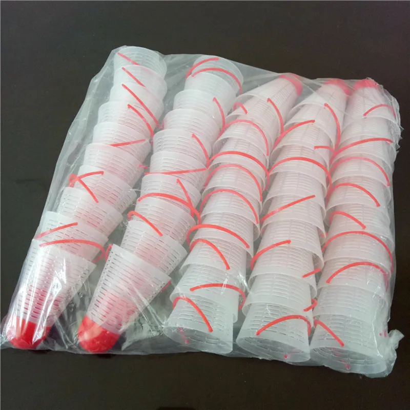 Pack completo de 10 aldabas de nido de plástico para pesca