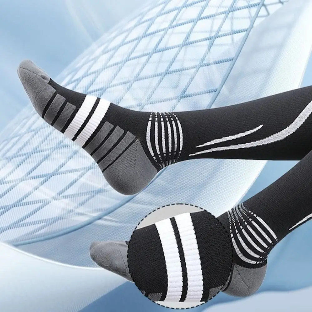Calcetines deportivos de compresión transpirables hasta la rodilla - imagen 4