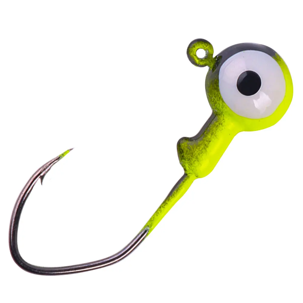 Anzuelos Jig Head con ojos realistas para vinilo - imagen 2