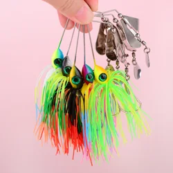Chatter bait Blade Jig para lubina y lucio, con acción spinner
