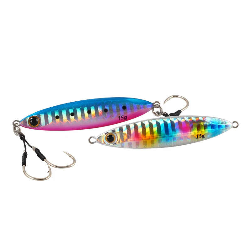 LETOYO Metal Jig Offshore con anzuelos para lucio y lucioperca