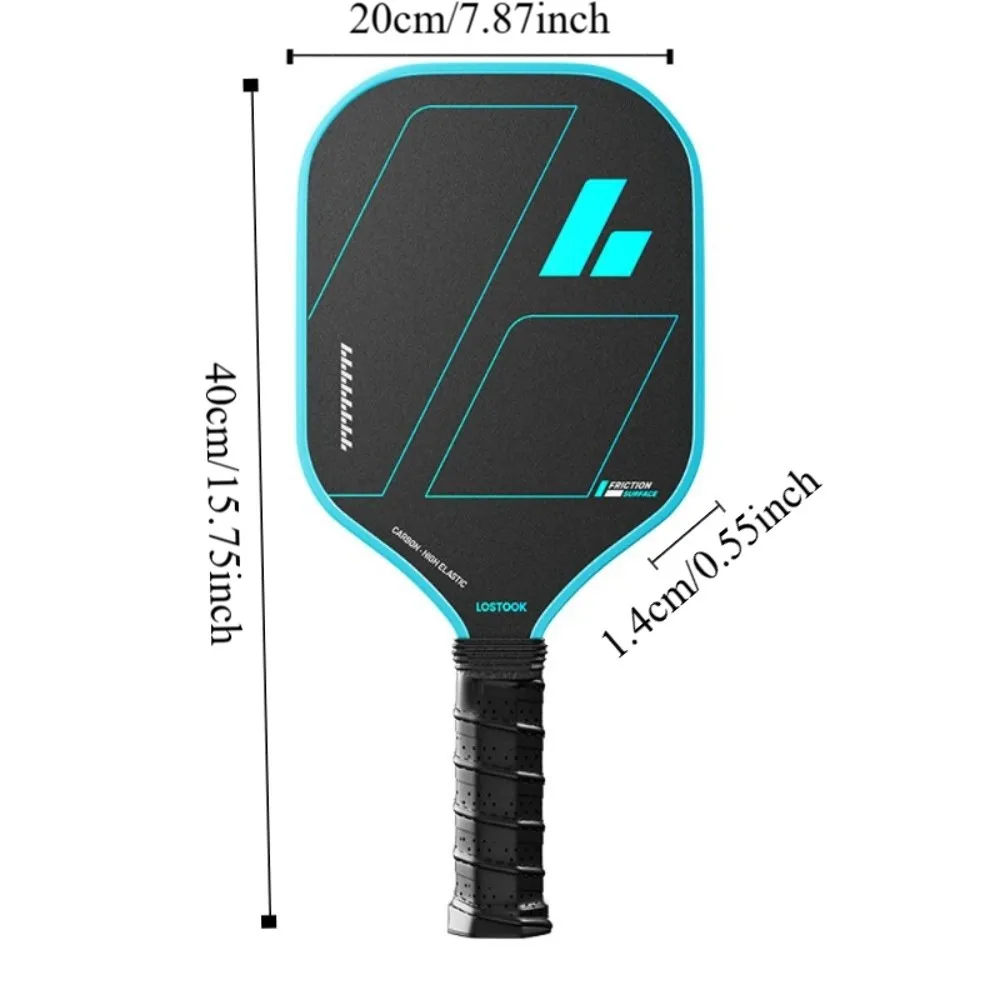 Palas de Pickleball de fibra de carbono esmerilada antideslizante
