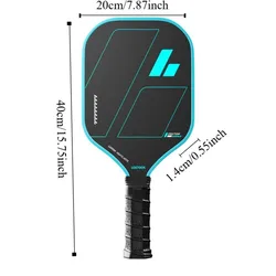 Palas de Pickleball de fibra de carbono esmerilada antideslizante