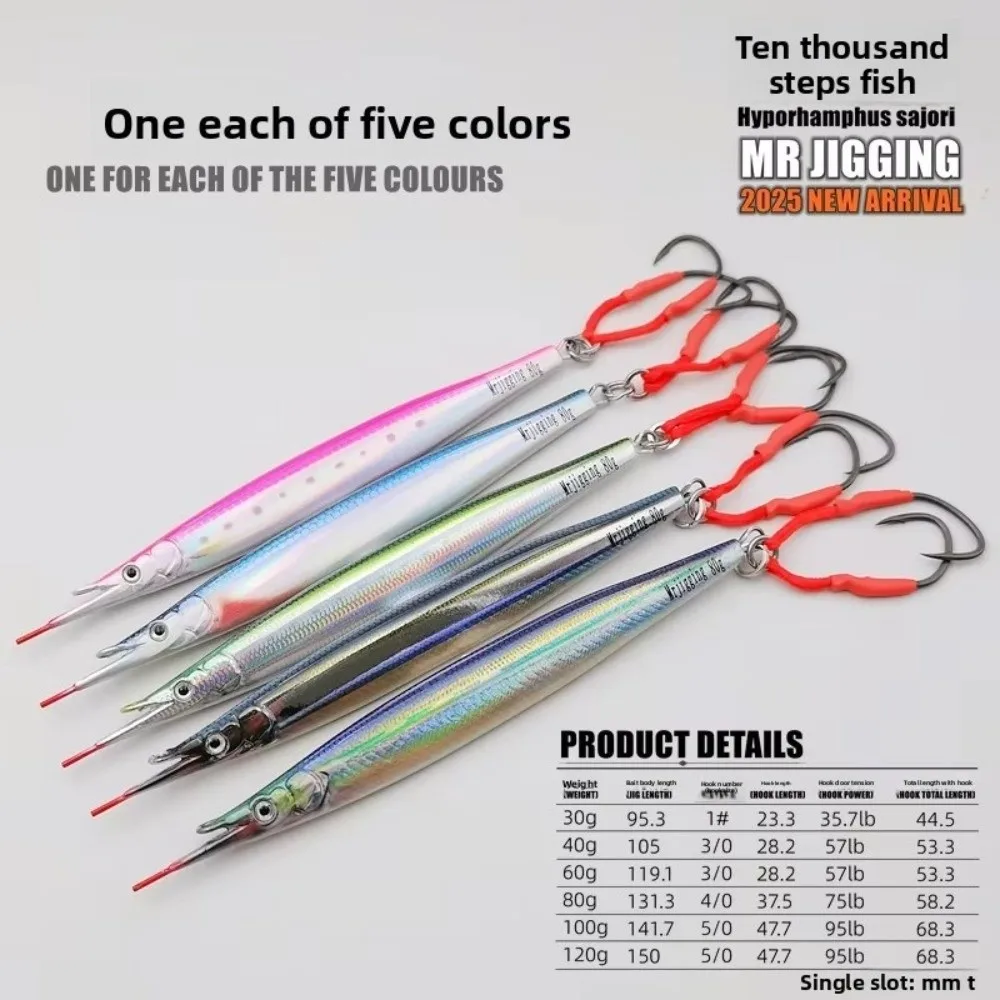 Jig 3D Hyporhamphus Sajori – Metal para jigging y pesca de atún - imagen 5