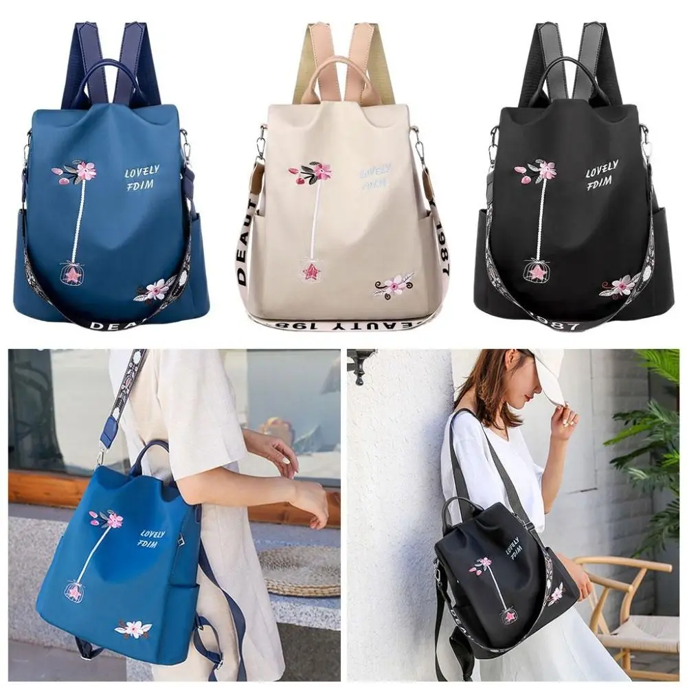 Bolso bandolera antirrobo para mujer con bordado Oxford - imagen 2