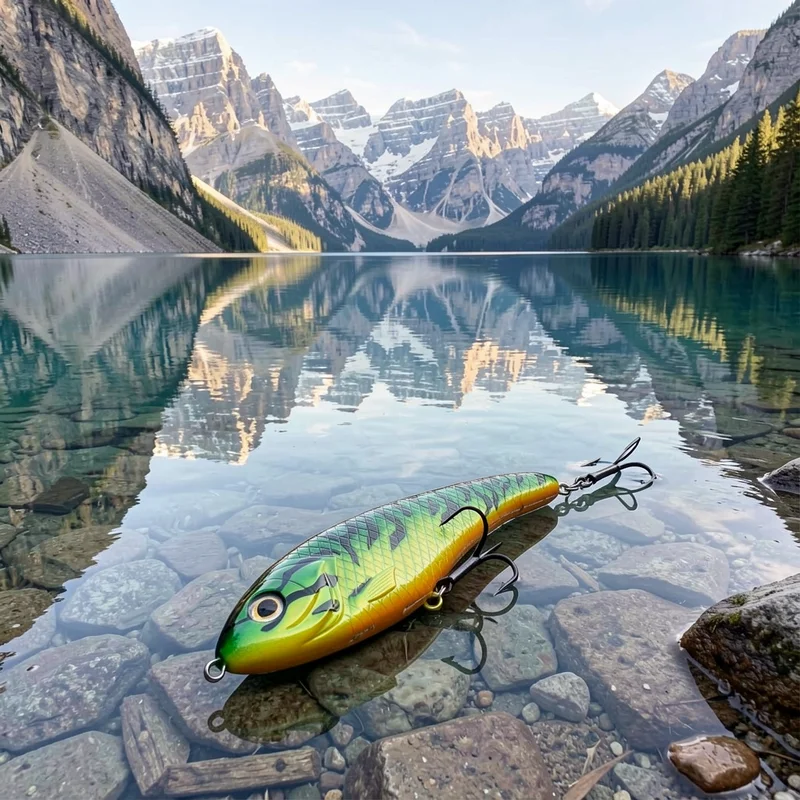 Señuelo Jerkbait para lucio, nado vívido largo alcance - imagen 4
