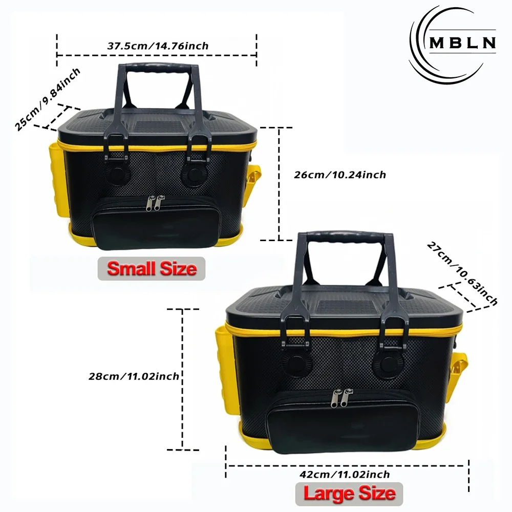 MBLN Caja de aparejos EVA impermeable para cañas portátil - imagen 3