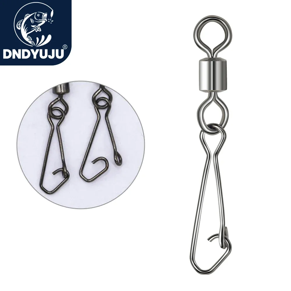 Conector swivel DNDYUJU con snap – Accesorio para señuelos de pesca - imagen 2