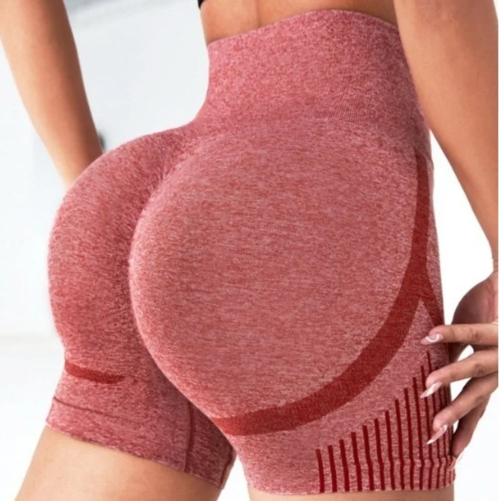 Shorts de yoga cintura alta con control de abdomen y sin costuras - imagen 3