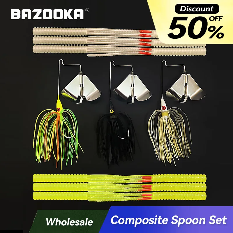 Spinnerbait Bazooka Doble Pala – Señuelos para lubina y lucio