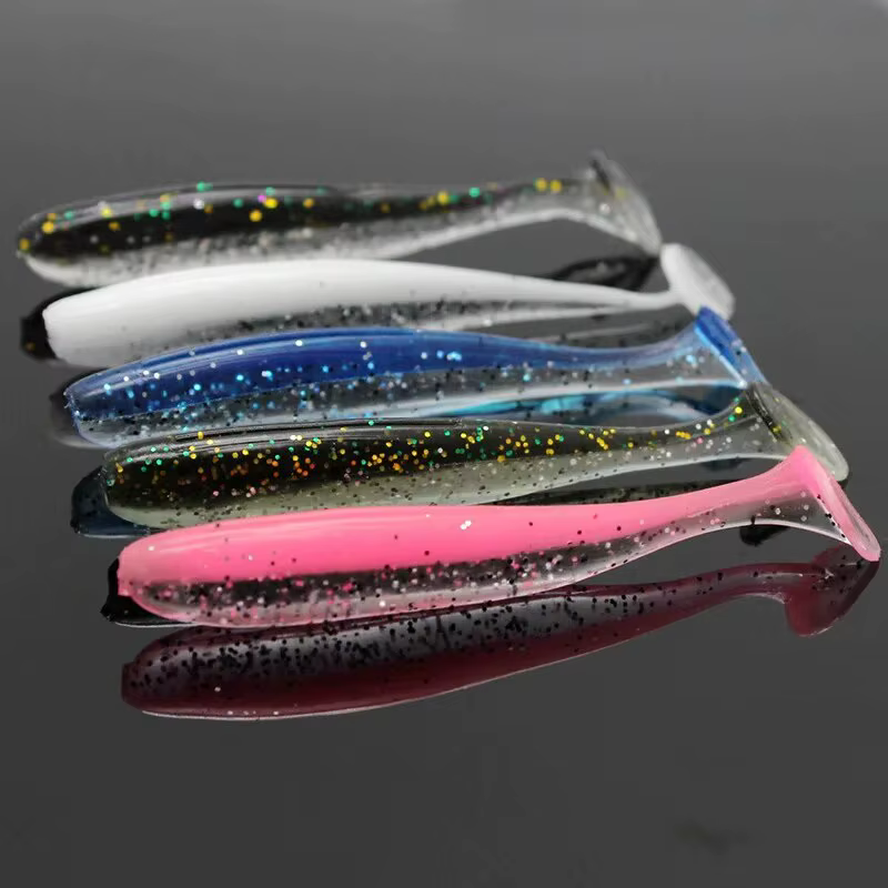 Swimbait de vinilo con cola de paleta para agua salada - imagen 3