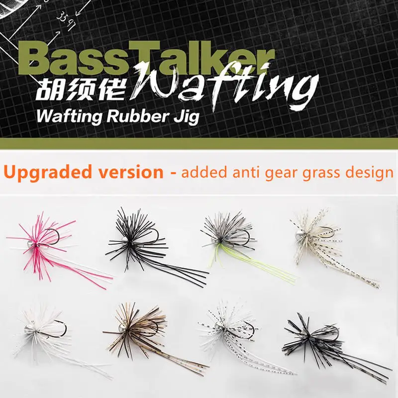 BassTalker Wafting Jig – Señuelo silicona wobbler para bass