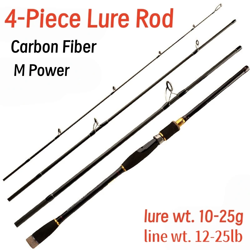 Caña de spinning Yue King de carbono acción rápida para señuelos - imagen 2