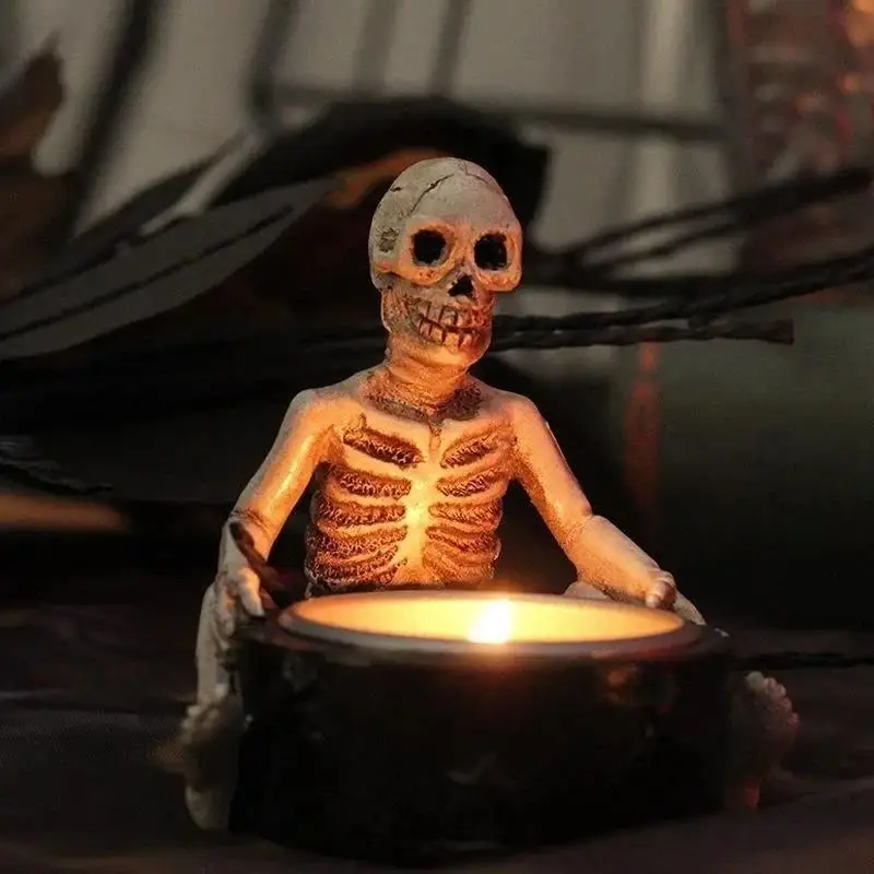 Lámpara de sobremesa Halloween calavera retro para fiesta - imagen 4