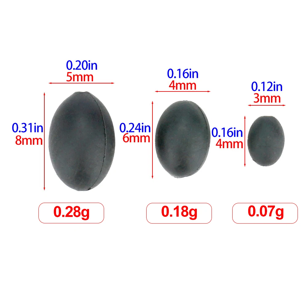 Plomos de carpa Hiris de tungsteno ovalados – Antioxidantes - imagen 5