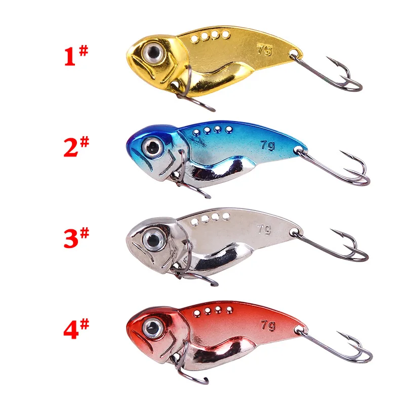 Señuelo VIB de pesca con ojos 3D y cuerpo oscilante