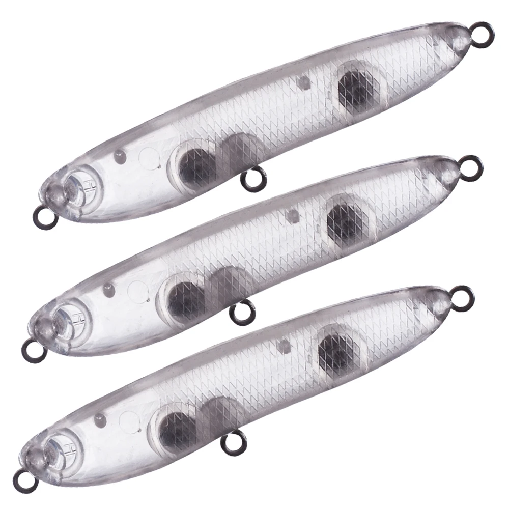 Señuelos flotantes tipo lápiz en blanco
