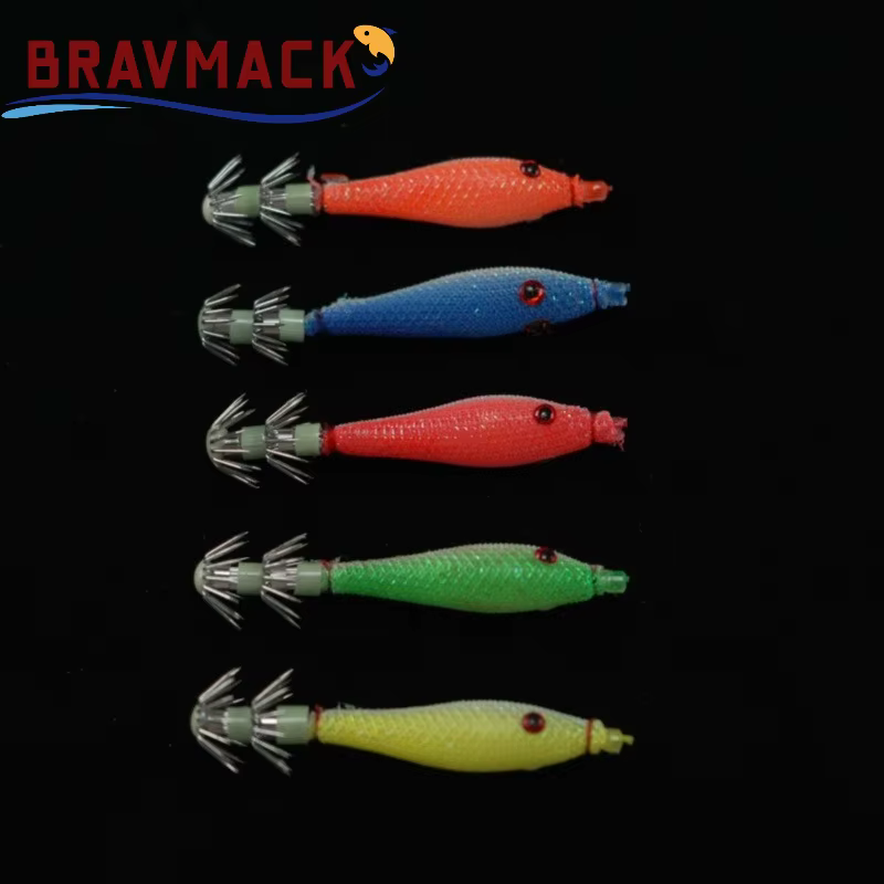 Señuelos Calamar BRAVMACK Láser – Anzuelo pulpo agua salada - imagen 3