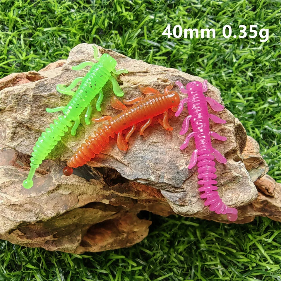 MUKUN Gusano suave de TPE 40mm - Señuelo de pesca para rockfish y bass - imagen 3