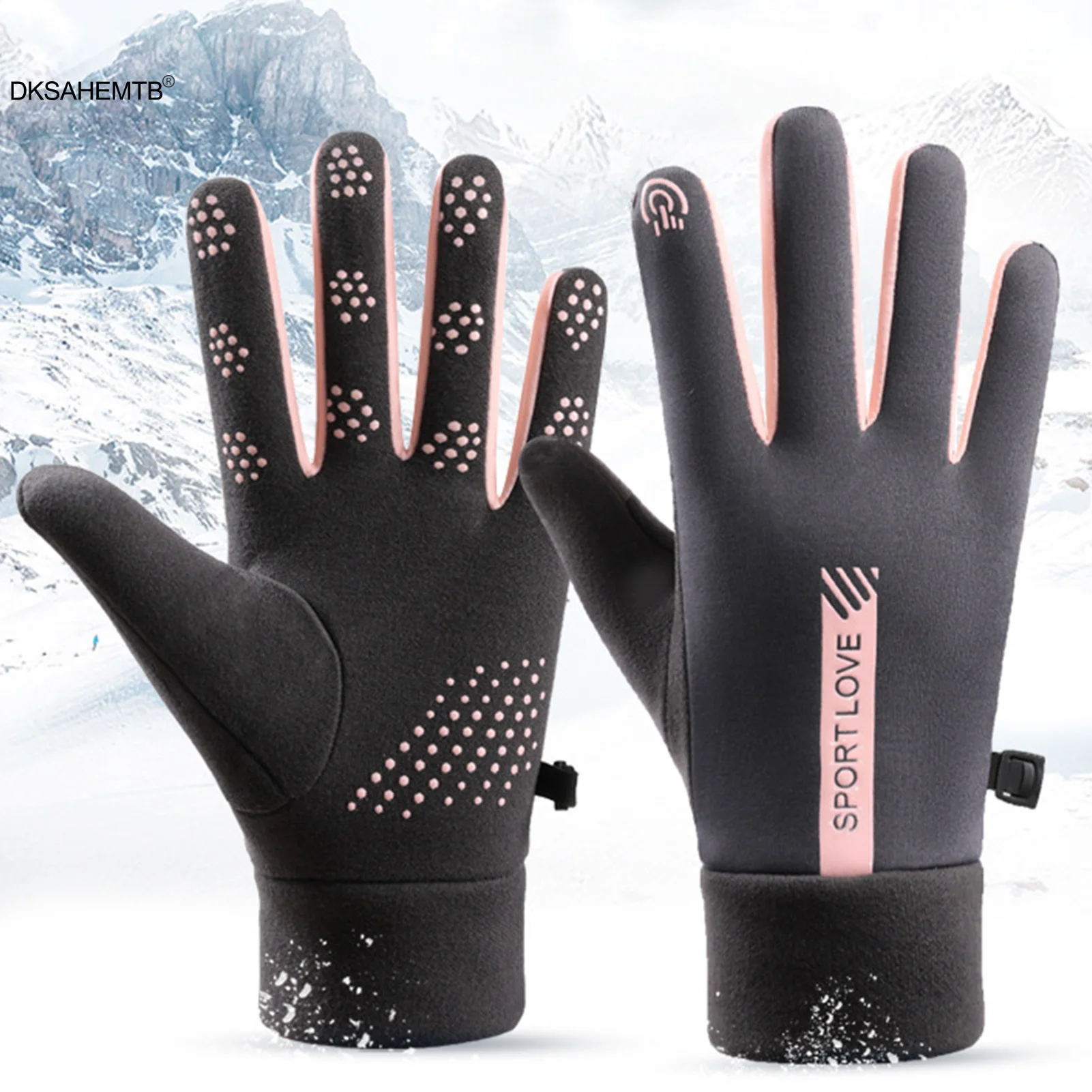Guantes térmicos de pesca con pantalla táctil, cortaviento - imagen 5