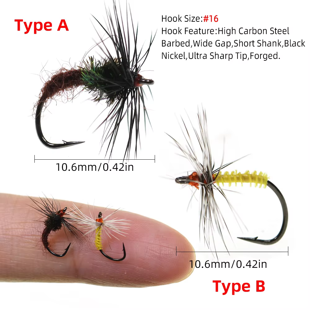 Wifreo Mosca Mayfly Soft Hackle – Imitación para Trucha y Bass - imagen 3
