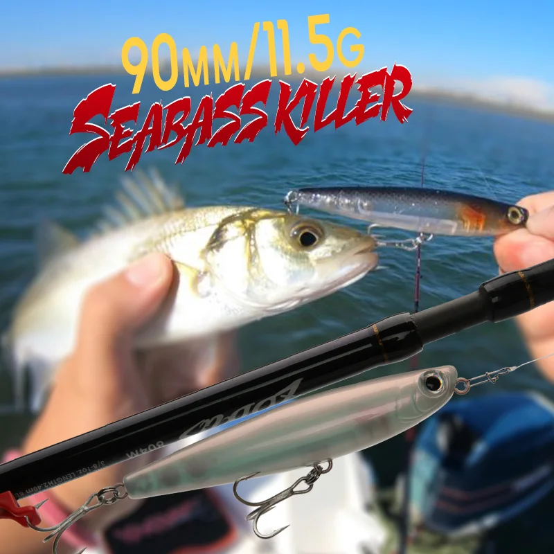 Wondershot D02 Seabass Killer Señuelo lápiz artificial para lubina - imagen 4