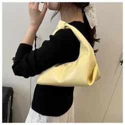 Bolsos bandolera vintage de cuero PU para mujer, color sólido