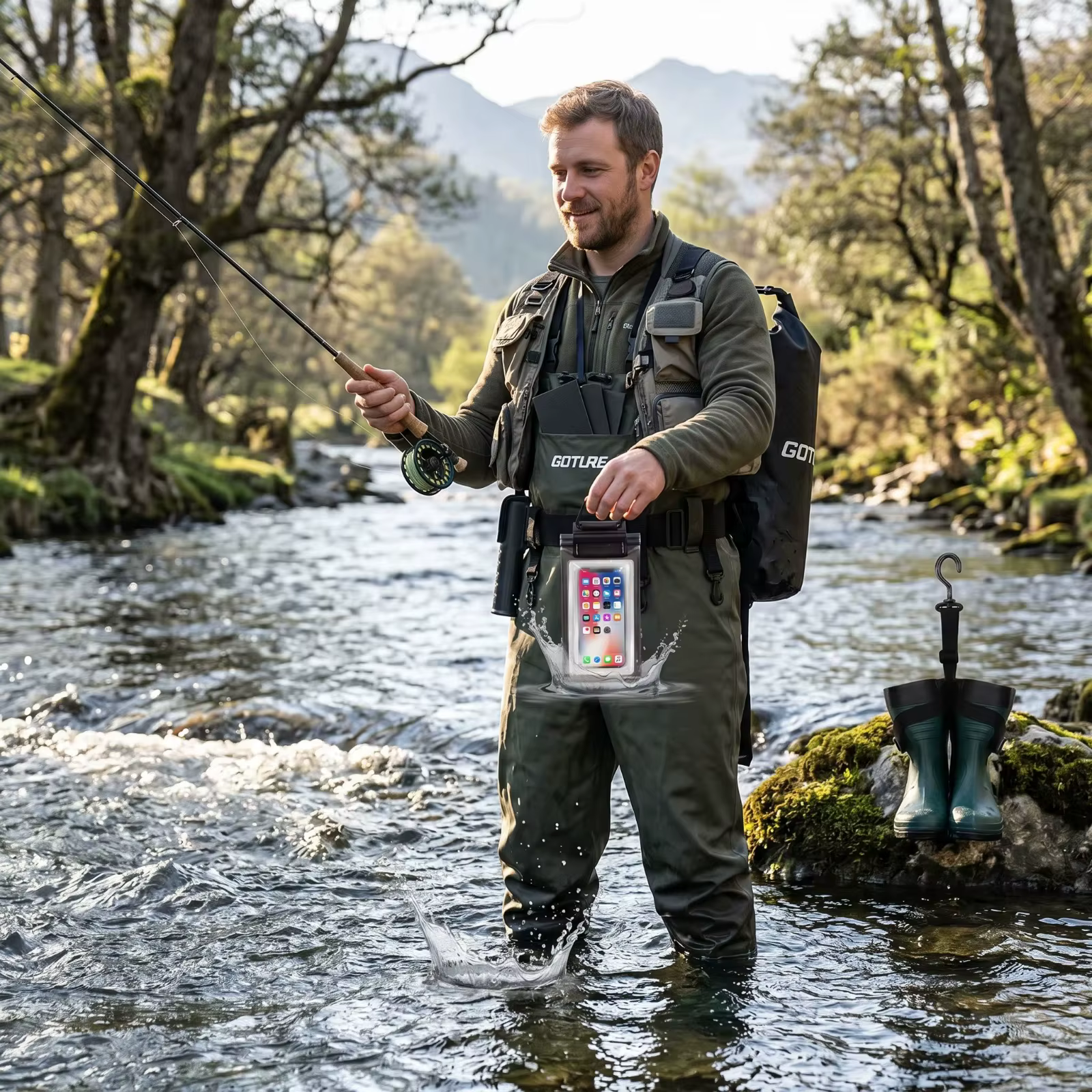 Vadeador de Pecho Goture con Botas Integradas para Pesca - imagen 5