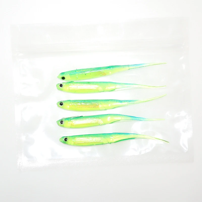 Señuelos giratorios blandos arcoíris con lentejuelas para pesca - imagen 2