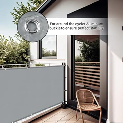 Malla de privacidad exterior impermeable UV con tela perforada