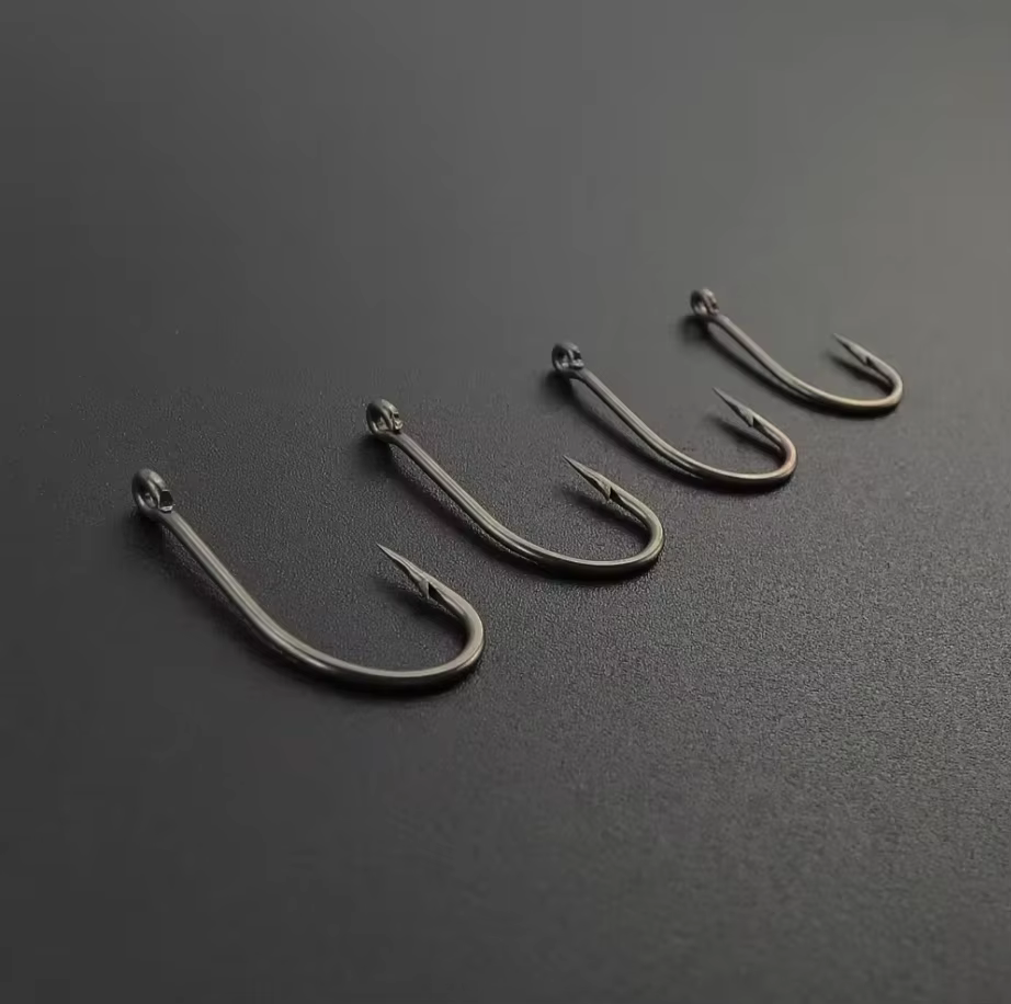 Hirisi Anzuelos para carpa con púas de acero inoxidable carbono - imagen 4