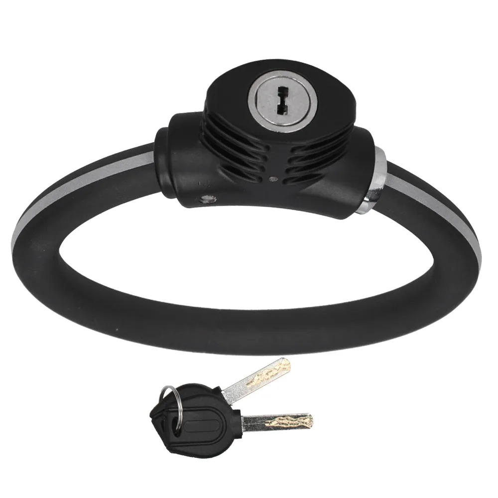 Candado de bicicleta con cable de acero reforzado para exterior - imagen 3
