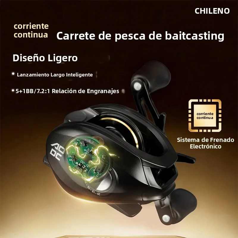 Carrete ultraligero CHILENT DC con control digital y largo alcance